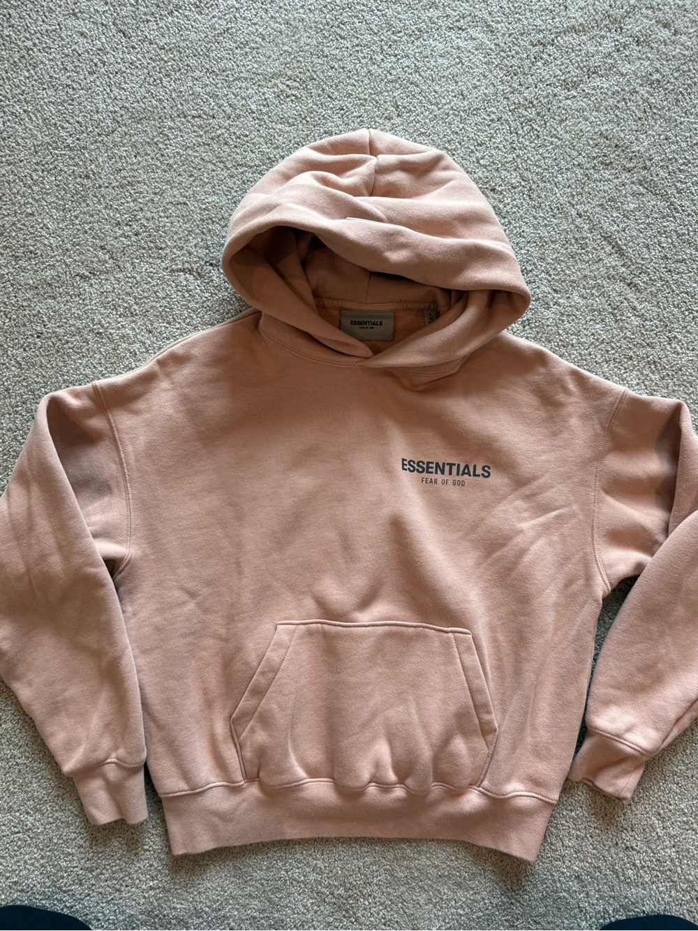 Fear of God Essentials Dusty Pink Kids Hoodie